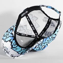Tout neuf 👍 Casquette El Patron Stitch Blanc Bleu de Skr 🛒 -Skr Soldes skr 332054 PTRN PRINT STITCH 20220823T154404 04