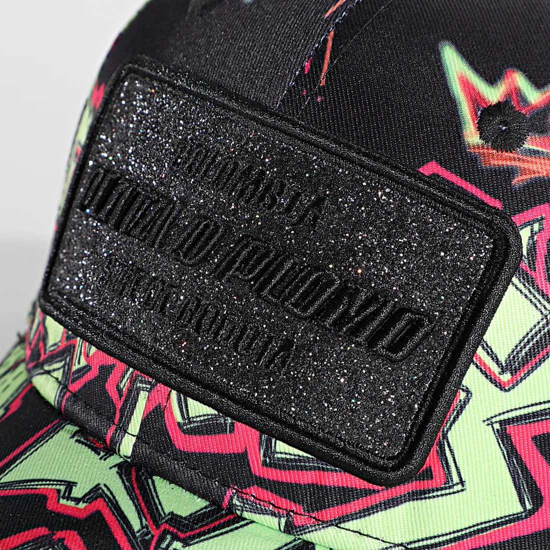 Meilleur prix 👍 Casquette Plata O Plomo Print Noir Vert de Skr 🌟 4 Meilleur prix 👍 Casquette Plata O Plomo Print Noir Vert de Skr 🌟 – Image 2