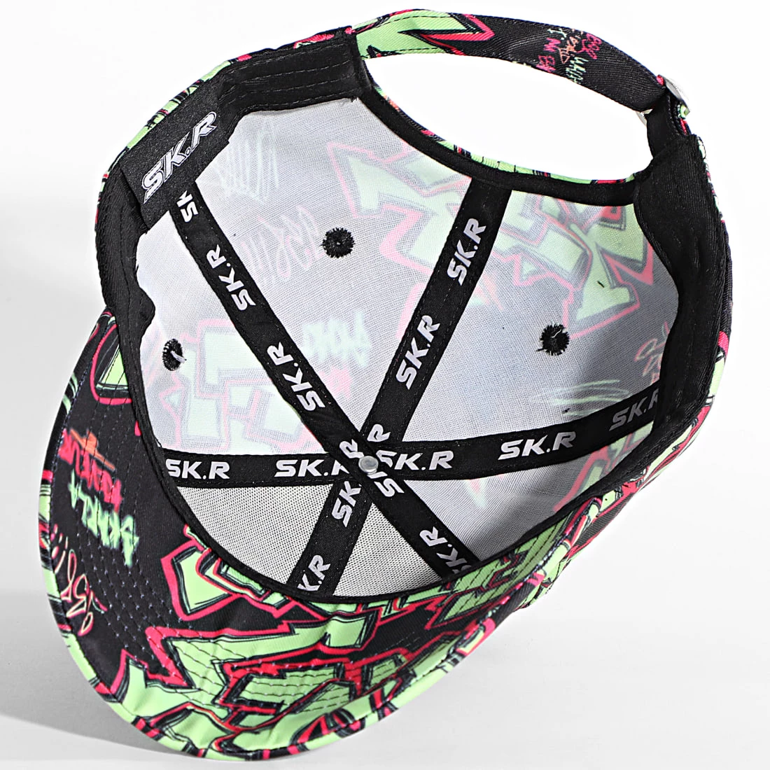 Meilleur prix 👍 Casquette Plata O Plomo Print Noir Vert de Skr 🌟 6 Meilleur prix 👍 Casquette Plata O Plomo Print Noir Vert de Skr 🌟 – Image 4