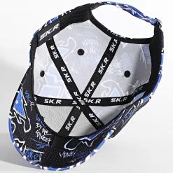 Meilleure vente 🎁 Casquette Plata O Plomo Print Noir Bleu de Skr 🧨 -Skr Soldes skr 347731 PLT PRINT BLACK BLU 23 20221122T110848 04