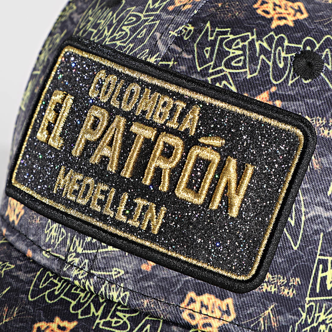 Grosses soldes 😀 Casquette El Patron Print Noir Jaune de Skr ✔️ 4 Grosses soldes 😀 Casquette El Patron Print Noir Jaune de Skr ✔️ – Image 2