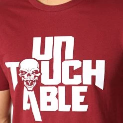 Offres 🧨 Tee 👚 Shirt Logo Bordeaux Blanc de Untouchable 😀 -Skr Soldes untouchable 182816 MACTYER LOGO2019 BDXBLC 20190625T163252 03