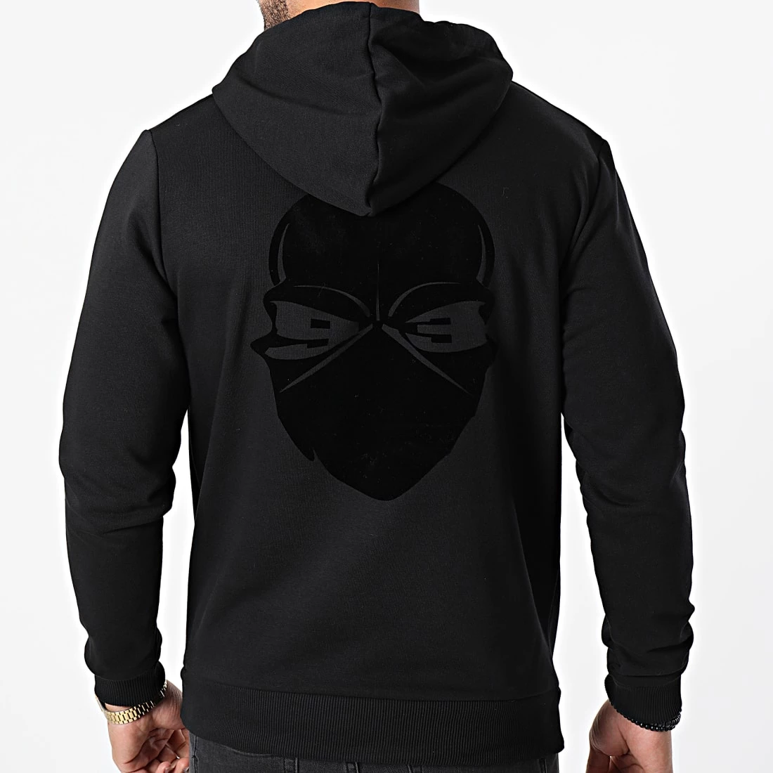 Nouveau ❤️ Sweat Capuche Velvet Logo Noir de Untouchable 🤩 4 Nouveau ❤️ Sweat Capuche Velvet Logo Noir de Untouchable 🤩 – Image 2