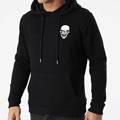 Nouveau 😉 Sweat Capuche Logo Back Noir de Untouchable 🎁