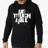Meilleur prix ✨ Sweat Capuche Logo Noir de Untouchable 👏 -Skr Soldes untouchable 243097 MACTYER SWCP LOGO NOI 20201120T143655 01