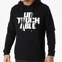 Meilleur prix ✨ Sweat Capuche Logo Noir de Untouchable 👏
