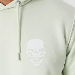 Promo 💯 Sweat Capuche Logo Vert Pastel Blanc de Untouchable ✔️ -Skr Soldes untouchable 273877 MACTYER SWCP LOGO MINTBLC 20210707T154520 03