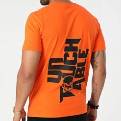 Le moins cher 👏 Tee 👕 Shirt Logo Orange Noir de Untouchable ✨