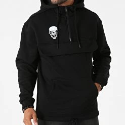 Le moins cher ⌛ Sweat Outdoor Col Zippé Logo Noir Blanc de Untouchable 😀 -Skr Soldes untouchable 273888 MACTYER SWOZ LOGO NOIBLC 20210707T154616 04