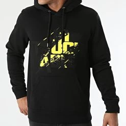 Remise 🎉 Sweat Capuche Splatter Noir Jaune de Untouchable 🧨 -Skr Soldes untouchable 288449 MACTYER SWCP SPLATTER NOIJAU 20211109T160714 03