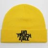 Promo 🥰 Bonnet Logo Jaune de Untouchable ✨ -Skr Soldes untouchable 294804 BONNET UNTOUCHABLE JAUNE LOGO NOIR 20211209T162746 01