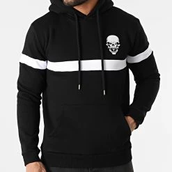 Sortie 🔔 Sweat Capuche Logo Noir Blanc de Untouchable 🎉 -Skr Soldes untouchable 297947 MACTYER SWCP LOGO BICOLNOIBLC 20220111T165729 03