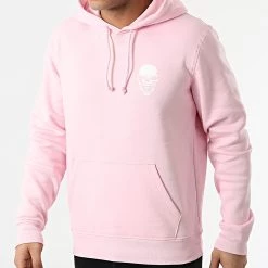 Grosses soldes 😀 Sweat Capuche Logo Rose Blanc de Untouchable 🔥