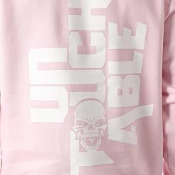 Grosses soldes 😀 Sweat Capuche Logo Rose Blanc de Untouchable 🔥 -Skr Soldes untouchable 298722 MACTYER SWCP LOGO2 ROSBLC 20220114T141406 04