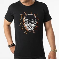 Sortie ⌛ Tee 👚 Shirt Electric Skull Noir Orange de Untouchable 🔥 -Skr Soldes untouchable 319424 MACTYER TS ELECTRICSKULL NOIORA 20220520T091824 03