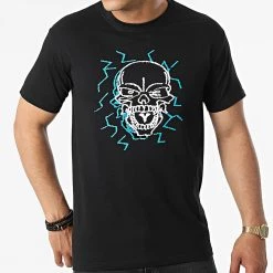 Meilleure affaire 👍 Tee 👚 Shirt Electric Skull Noir Bleu de Untouchable 👍 -Skr Soldes untouchable 319425 MACTYER TS ELECTRICSKULL NOIBLEU 20220520T091635 03