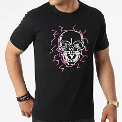 Offres 😍 Tee 👚 Shirt Electric Skull Noir Rose de Untouchable 🛒 -Skr Soldes untouchable 319427 MACTYER TS ELECTRICSKULL NOIROS 20220520T091907 03