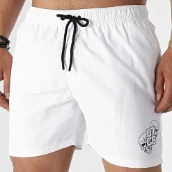 Le moins cher 🤩 Short De Bain UTCB Blanc Noir de Untouchable ⭐