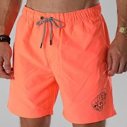Tout neuf 🎁 Short De Bain UTCB Orange Fluo Noir de Untouchable 💯
